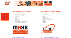 Desktop Screenshot of maxx-fitnessgeraete.de